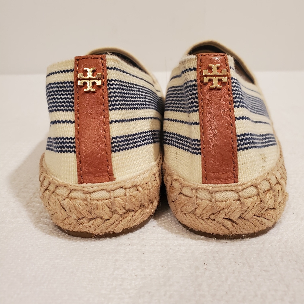 🆕️ TORY BURCH SUMMER STRIPED ELASTIC ESPADRILLES - Picture 3 of 5